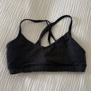 We Over Me Black Strappy Sports Bralette